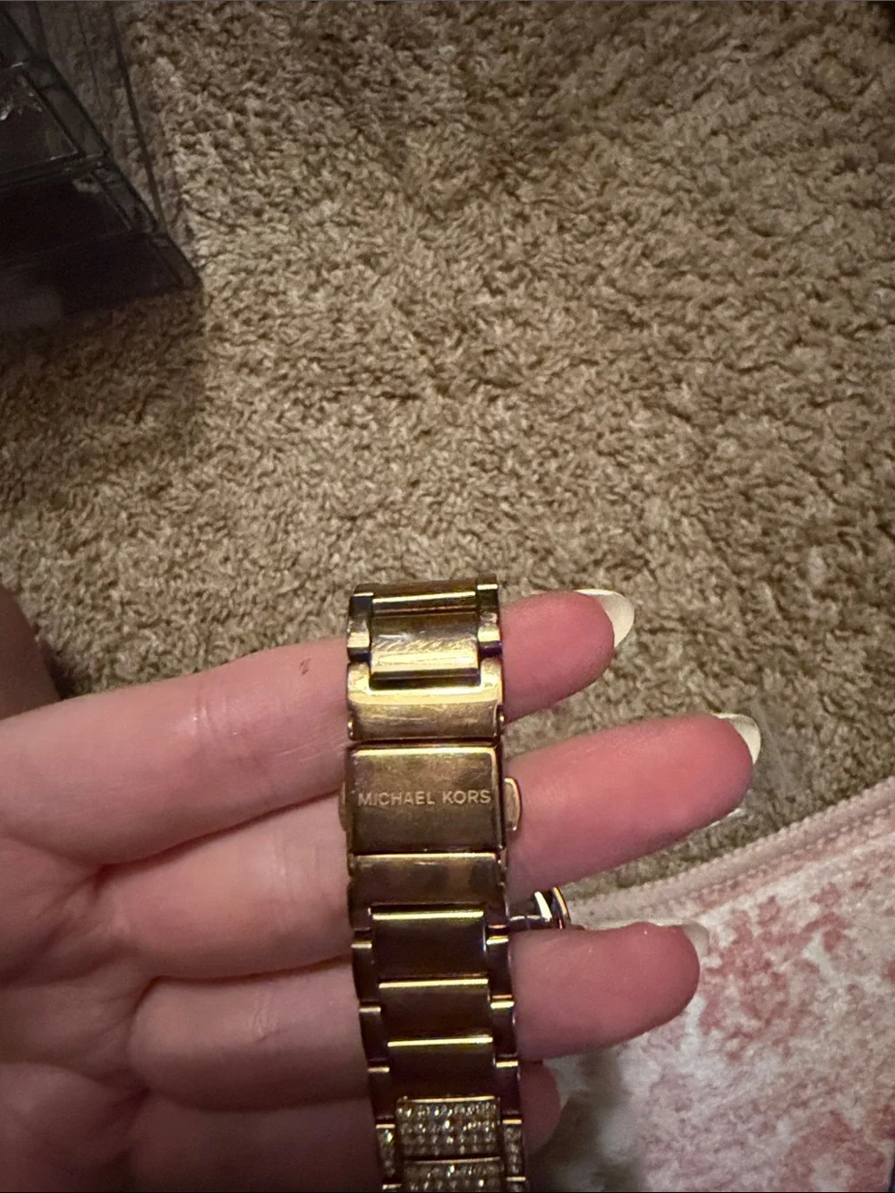 Michael Kors Rose Gold Crystal Pavé Bracelet Watch